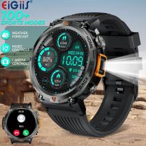 EIGIIS 2024 nuevo reloj inteligente KE3 3ATM impermeable deporte diseño Original genuino hombres Bluetooth llamada Monitor de salud con linterna