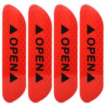 4PCS/set Car Reflective Strips Warning Stickers For Renault Megane 2 3 Captur Clio 4 Scenic Duster Kudjar Kwid Car Door Stickers