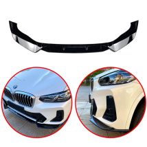 Für BMW X3 G01 X4 G02 IX3 G08 2021 2022+ M Pack Glänzend Schwarz ABS Auto Frontschürze Lip Spoiler