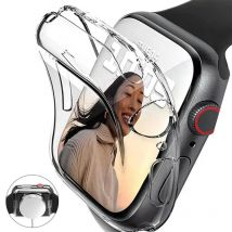 Abdeckung für Apple Watch Gehäuse 9 45 mm 41 mm 44 mm 40 mm 42 mm 38 mm 44 45 mm Zubehör PC-Schutz Stoßstange iWatch Serie 8 7 SE 6 5 4 3