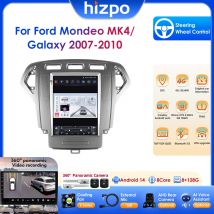 Hizpo 9.7" Android 14 Wireless Carplay Autoradio dla Ford Mondeo MK4 Galaxy 2007 - 2010 Samochodowy odtwarzacz multimedialny 4G DSP BT RDS 2din