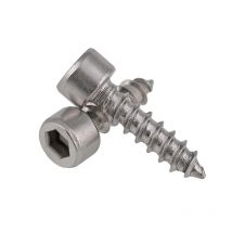 304 Stainless Steel Cup Head Hex Socket Self Tapping Screw Hexagon Socket Cheese Head Self Tapping Screws M4 M5 M6 20Pcs