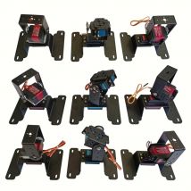 2 dof Roboterarm horizontale und vertikale kardanische Halterung DIY festes Zubehör geeignet für mg996 Lenkgetriebe programmier bares Kit