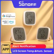 SONOFF SNZB-02D Zigbee pantalla LCD Sensor inteligente 1-10 Uds Sensor de temperatura y humedad escena inteligente funciona con ZBBrige-P Alexa Google