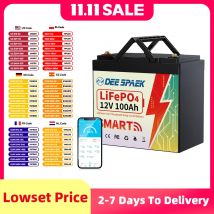 12V 100AH LiFePO4 Batteria BMS 100A Per Barca Solare RV Campeggio Motore Solare Alla Traina Bluetooth Al Litio Ferro Fosfato Batteria