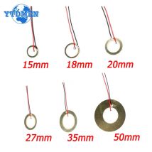 10/20 SZTUK Piezoelektryczne ceramiczne płytki waflowe Piezo Średnica 12MM 15MM 18MM 20MM 27MM 35MM 50MM z przewodem do głośnika z brzęczykiem