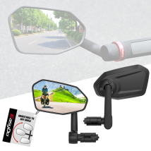 Easydo Fahrradspiegel, 360° verstellbar, drehbar, Lenkerspiegel, Lenkerende, breite Auswahl, langlebige Rückspiegel für Elektroroller
