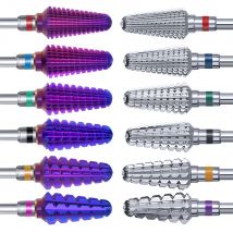 Wolfram 5 in 1 Nagelbohrer 3/32 Zoll Fräser für Maniküre Rotary Burr Elektro-Nagelhautwerkzeuge Zubehör