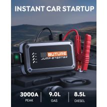 Avviatore di emergenza per auto 12V 4 in 1 Accumulatori e caricabatterie di riserva wireless per auto Batteria potabile Avviamento a ricarica rapida