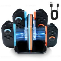 4-in-1 Fast Charging Dock Station for Nintendo Switch 2 Joystick Controller Gamepad Charger Stand For NS Switch 2 Accessories