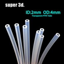 3D Printe Teile 1M/2m PTFE Rohr Klar Rohr PFA 2x4mm Für V5/v6 1,75mm Bowden Extruder J-kopf Hotend