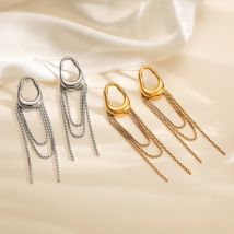 NEWBUY New Arrival INS Tassels Drop Earrings For Women Girls,High Quality Daily Jewelry Perfect For Everyday Wear