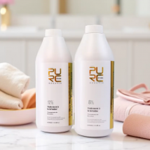 PURC trattamento alla cheratina brasiliana che raddrizza i capelli alla cheratina per il trattamento dei capelli ricci profondi prodotti per la cura dei capelli all'ingrosso puri