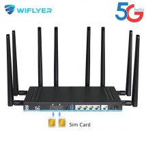 Dual-SIM-Karte 5g Router 2 * Sim Wifi6 3000 MBit/s OpenWRT DDR4 1GB 4 LAN USB 3,0 RM520N-GL Modem MU-MIMO 4 t4r Antenne WLAN-Booster