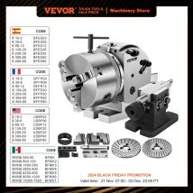 VEVOR BS0 5" Trennkopf-Indexierkopf, halbuniversal, mit Indexierplatten, Reitstock und 125 mm