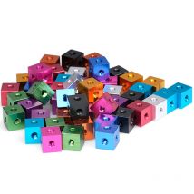 10x10x6/10mm Sechskantmutter M3M4M5M6 Schraube Würfelmutter dreiseitiger fester Blockverbinder DIY 3D-Druckerzubehör Acrylgehäuseschraube