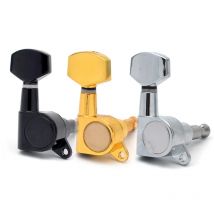 6R 6L 3R3L Guitar Tuning Pegs Tuners Machine Heads for Acoustic Electric Guitar Black/Gold/Chrome