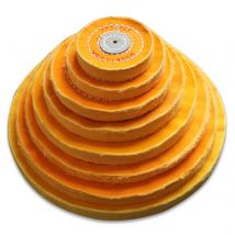3"/4"/5"/6"/7"/8" Yellow Cotton Lint Cloth Polishing Buffed Head Disc Gold Jewelry Metal Abrasive Tools Buffing Polishing Wheel