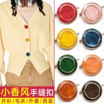 Neue Ankunft Gold Blume Harz Tasten Für Handarbeit Kleidung Frauen Mantel Anzug Strickjacke 6PCS 18MM/21MM/25MM Nähen Taste