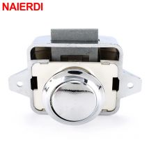 10 PZ NAIERDI Diametro 26mm Camper Auto Push Lock RV Caravan Barca A Motore Casa Cabinet Cassetto Pulsante di Chiusura Serrature Ferramenta Per Mobili