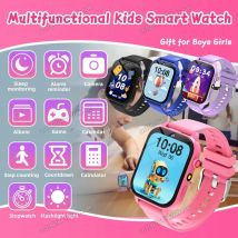 2025 Nuovo Smart Watch per bambini HD Touch Screen Camera 18 giochi Monitoraggio del sonno Sveglia Calcolatrice Regalo di compleanno Ragazzo Ragazza