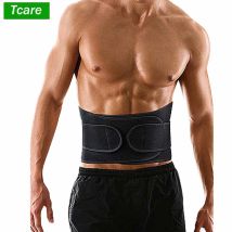 Tcare Rückenstütze, Sport, verstellbare Rückenstütze, Lendenwirbelstützgürtel mit atmungsaktiven Doppelgurten, Linderung von Schmerzen im unteren Rücken, Unisex