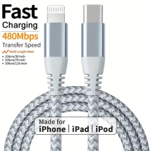 LAIHONEN MFI-zertifiziert für iPhone 14, 13, 12, 11, Typ C auf Lightning Schnellladekabel für iPad. Ladedatenübertragungskabel