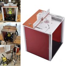 1 Set Aluminium-Frästisch-Einsatzplatte und feste Chassis-Unterstützung, elektrisches Holzfräsen, Flip-Board-Führungsset, Tischkreissäge, Werkbank