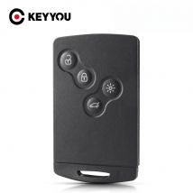 KEYYOU Original Key For Renault Laguna Koleos Megane 4 Buttons Remote Smart Card Key Shell Case Fob WIth Insert Small Key Blade