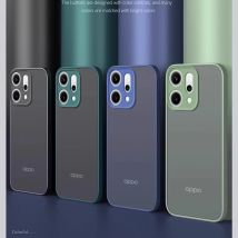 Custodia per Oppo Reno 14 Pro Traslucido Opaco Antiurto Duro PC Della Copertura Posteriore Per Reno 14 13 12 11 Pro Protezione Della Fotocamera Paraurti Morbido