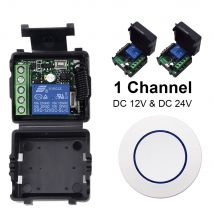 433 Mhz RF Drahtlose Fernbedienung Schalter DC 12 V 24 V Relais 1CH Multifunktions Empfänger Modul Garage Vorhang motor Licht Steuerung