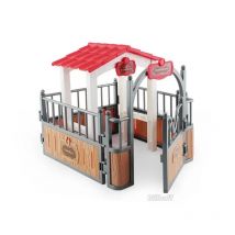 DIY Pferderennen Modell Reiter Bauernhof stabile Tierfiguren Action & Spielzeugfiguren ABS Emulation Spielzeug für Kinder Weihnachtsgeschenk