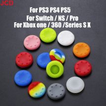 Jcd 2 stücke für ps5 ps4 xbox one 360 serie x s schalter pro controller thumbs tick kappe silikon daumen stick griff joystick kappen abdeckung