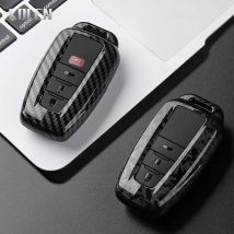 ABS Carbon Faser Stil Auto Schlüssel Fall Abdeckung Für Toyota Prius Camry Corolla C-HR CHR RAV4 Prado 2018 2022