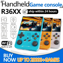 FUNKIDDY New R36XX Portable Game Console 3.5-inch IPS Screen Linux System 64G/128G Built-in Wi-Fi ARKOS Handheld Gaming Device