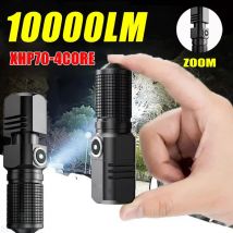 Mini super helle LED Taschenlampe USB Taschenlampe wiederauf ladbare Zoom Angel laterne leistungs starke 3 Beleuchtungs modus für Wander camping