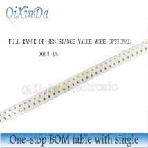 100PCS 0603 SMD 1% Widerstand 0R-10M 0,1R 0,15R 0,47R 1R 4,7R 10R 15R 39R 1K 10K 62K 75K 100K 270K 470K 750K 1M 4,3M 6,2M 9,1M