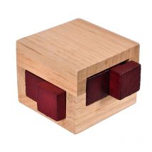 Zauberbox aus Holz, Luban-Schloss, pädagogisches geistiges Spielzeug, IQ-Herausforderungsspiele, Denkaufgabe für Kinder und Erwachsene