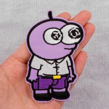 Happy Friends Embroidery Patch Funny Cartoon Iron On Patches For Clothing Thermoadhesive Patches On Clothes DIY Sew Badges