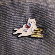 1pc Enamel Lapel Pin, Metal Brooch for Clothes  Bags, Gift for Friends, Festival Badge, Backpack Decoration, Fashionable Jewelry