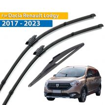 Limpiaparabrisas de Erick, juego de limpiaparabrisas delantero y trasero para Dacia Renault Lodgy 2017 - 2023, cepillo para ventana de parabrisas de 22 "+ 16" + 11"