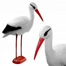 KADAX Garden Figure Action Figure Decorazione Cicogna in piedi per giardino grande XXL