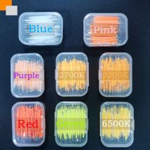 5 ~ 100 PZ Per Scatola 3 V 38mm LED Filamento Multicolore COB Edison Lampadina Lampada Diodi Luce A Incandescenza Accessori Illuminazione natalizia