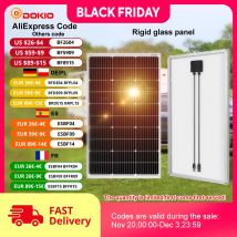 Pannello solare di marca Dokio Cina 100W Silicio monocristallino 18V celulas solares silicio Caricatore solare per batteria solare di alta qualità