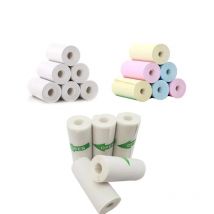 57x25mm Mini papier do drukarki termiczna naklejka na etykiety kolorowe zdjęcie biały papier samoprzylepny do mini przenośnej kieszonkowej drukarki mobilnej