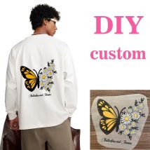DTF Heat Transfer Custom Logo or Photo Ready to Press Picture Ironing Thermal Sticker Iron-on Clothing DIY