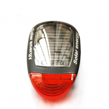 Luce Posteriore a LED per Bicicletta a Energia Solare, Lampada di Sicurezza per Ciclismo Notturno, Luce di Avvertimento Posteriore per Bici