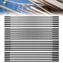 Kohlenstoffstahl-Scrollsägeblatt, hohe Zähigkeit, fein geschnitten, Handwerk, starke Härte, Laubsägeblatt mit Stift, 10/14/18/24 T, für die Holzbearbeitung