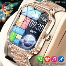 Neue Frauen SmartWatch Gebogene Bildschirm Männer Uhren Bluetooth Anruf Sport Frauen Körperliche Gesundheit IP68 Dame Smart Uhr Für Android iOS