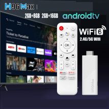 H96 MAX Android TV Stick Allwinner H313 z 2.4G Wifi 5G Wifi6 Dual Brand 8GB 16GB 4K 3D HDR Goole Voice Remote DC 5V 2A